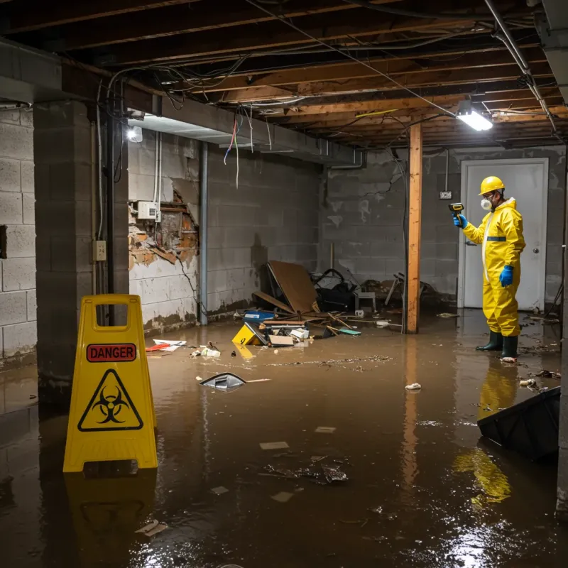 Flooded Basement Electrical Hazard in Saguache County, CO Property